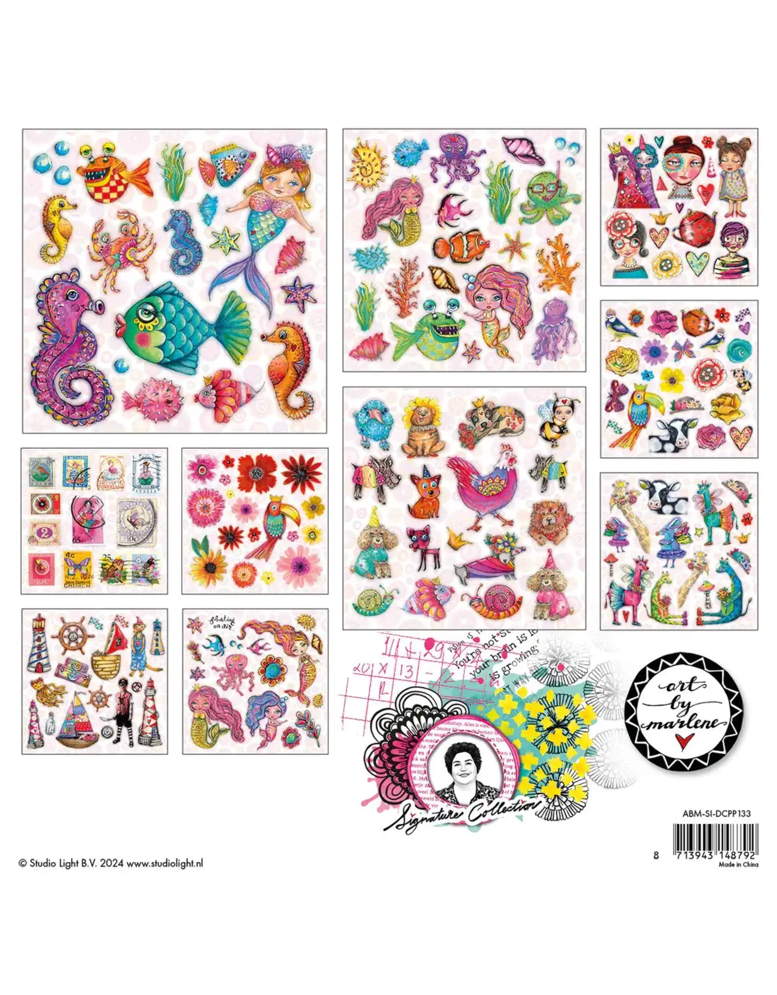 STUDIOLIGHT STUDIOLIGHT ART BY MARLENE SIGNATURE COLLECTION EDITION 2 PAPER ELEMENTS