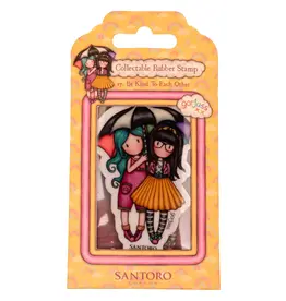 SANTORO LONDON SANTORO'S GORJUSS BE KIND TO EACH OTHER #17 CLING STAMP