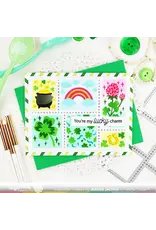 WAFFLE FLOWER WAFFLE FLOWER POSTAGE COLLAGE LUCKY STENCIL TRIO