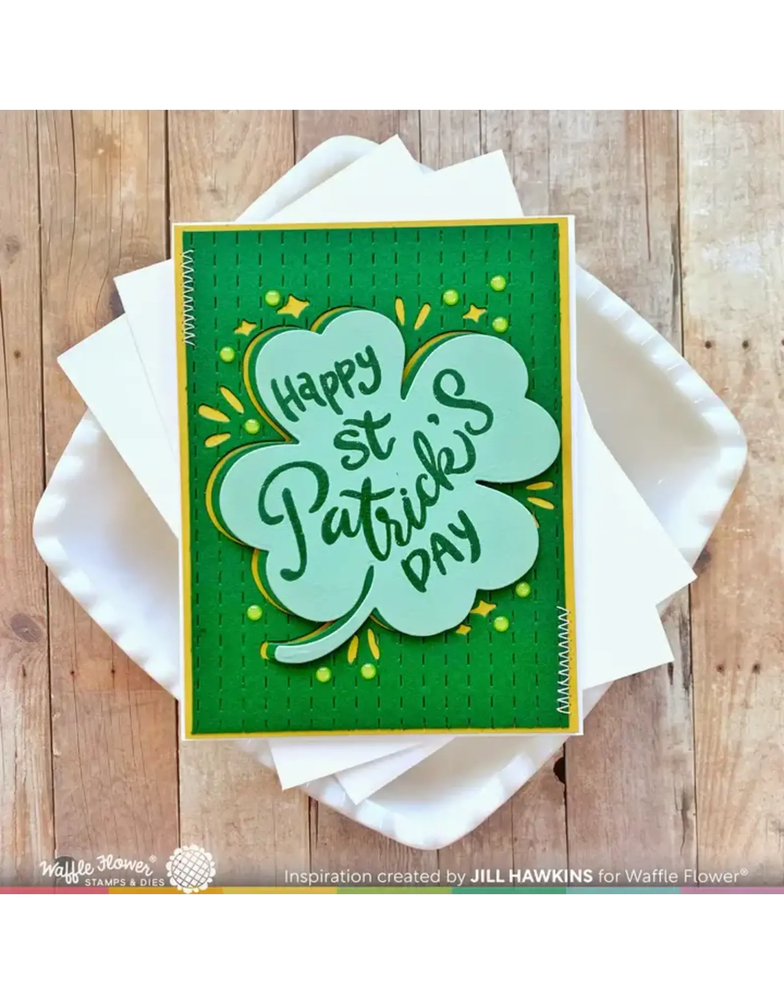 WAFFLE FLOWER WAFFLE FLOWER HAPPY ST. PATRICK'S DAY CLEAR STAMP SET