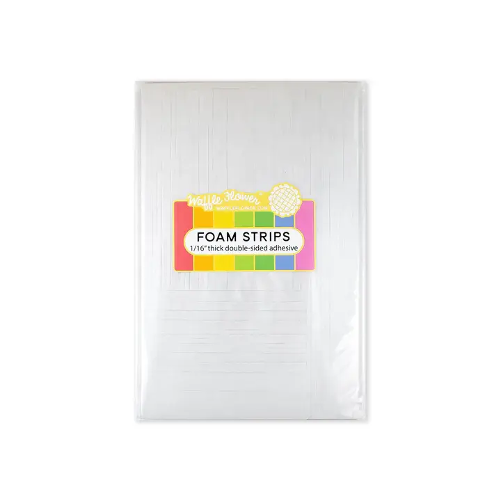 WAFFLE FLOWER WAFFLE FLOWER 1/16" THICK DOUBLE SIDED ADHESIVE BLACK FOAM STRIPS