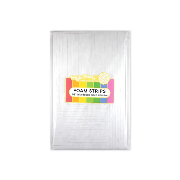 WAFFLE FLOWER WAFFLE FLOWER 1/8" THICK DOUBLE SIDED ADHESIVE BLACK FOAM STRIPS