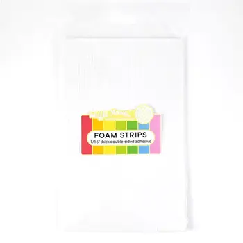 WAFFLE FLOWER WAFFLE FLOWER 1/16" THICK DOUBLE SIDED ADHESIVE WHITE FOAM STRIPS