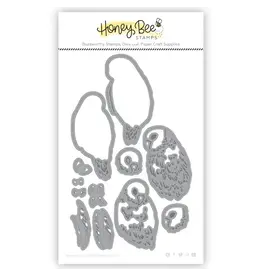 HONEY BEE STAMPS EYELET LACE 3D EMBOSSING FOLDER AND COORDINATING