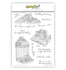 HONEY BEE HONEY BEE STAMPS LOVE IS A ROSE CLEAR STAMP SET