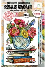 AALL & CREATE AALL & CREATE AUTOUR DE MWA #1150 FRESH FLOWERS LOVER A7 CLEAR STAMP