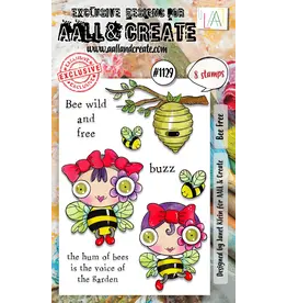 AALL & CREATE AALL & CREATE JANET KLEIN #1129 BEE FREE A6 CLEAR STAMP SET