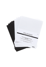 SPELLBINDERS SPELLBINDERS CARD SHOPPE ESSENTIALS BLACK & WHITE GLITTER FOAM SHEETS