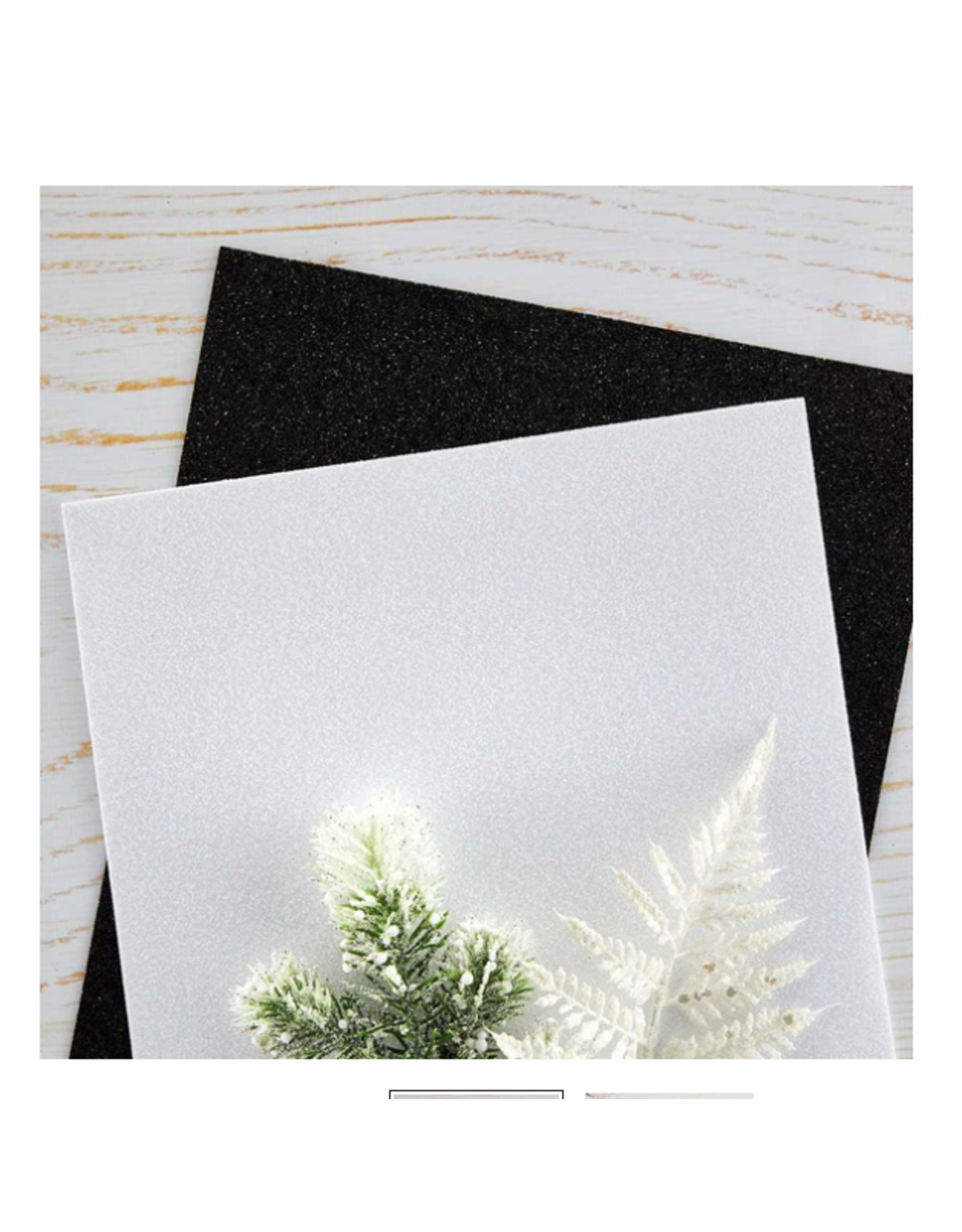 SPELLBINDERS SPELLBINDERS CARD SHOPPE ESSENTIALS BLACK & WHITE GLITTER FOAM SHEETS