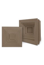 GRAPHIC 45 GRAPHIC 45 STAPLES KRAFT 2 IN 1 TUNNEL & PYRAMID 8x8 CHIPBOARD ALBUMS