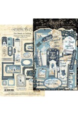 GRAPHIC 45 GRAPHIC 45 THE BEACH IS CALLING COLLECTION CHIPBOARD TAGS & FRAMES 30/PK