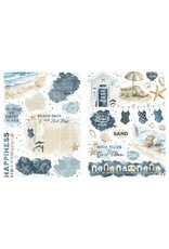 GRAPHIC 45 GRAPHIC 45 THE BEACH IS CALLING COLLECTION RUB-ON TRANSFER SET
