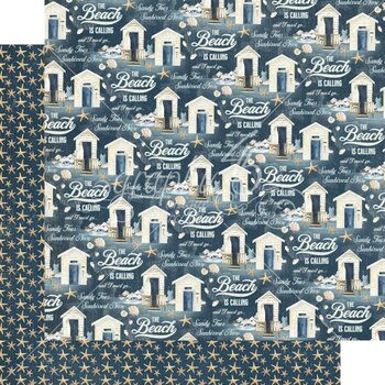 GRAPHIC 45 GRAPHIC 45 THE BEACH IS CALLING COLLECTION DIVE RIGHT IN 12x12 CARDSTOCK