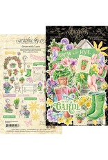 GRAPHIC 45 GRAPHIC 45 GROW WITH LOVE COLLECTION EPHEMERA ASSORTMENT DIE-CUTS 55/PK