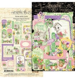 GRAPHIC 45 GRAPHIC 45 GROW WITH LOVE COLLECTION CHIPBOARD TAGS & FRAMES 30/PK