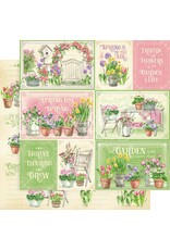 GRAPHIC 45 GRAPHIC 45 GROW WITH LOVE COLLECTION FRIENDS AND FLOWERS 12x12 CARDSTOCK
