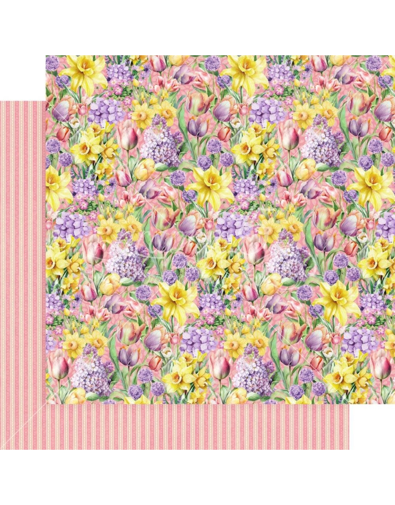 GRAPHIC 45 GRAPHIC 45 GROW WITH LOVE COLLECTION BLOOMING BEAUTY 12x12 CARDSTOCK