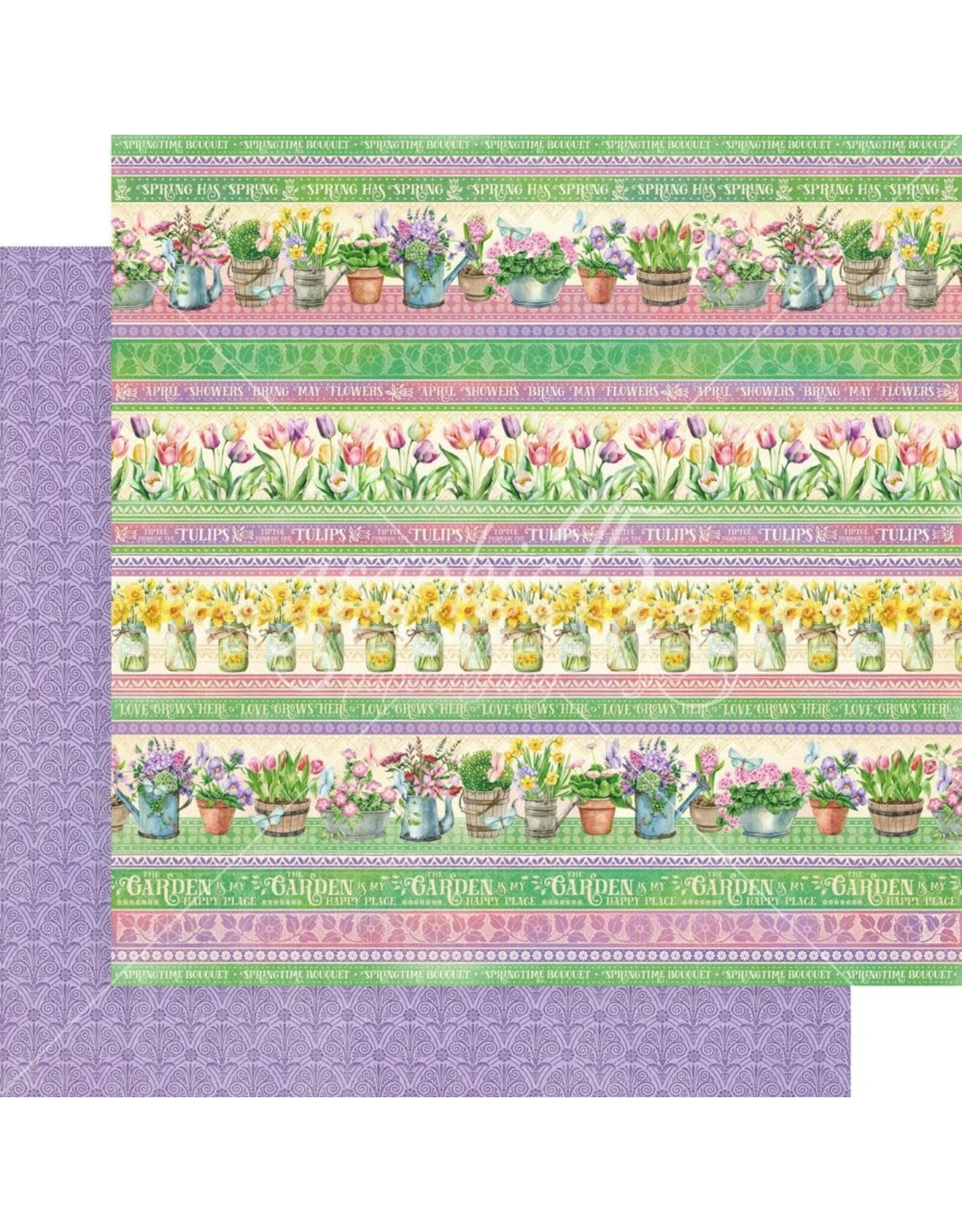 GRAPHIC 45 GRAPHIC 45 GROW WITH LOVE COLLECTION GARDEN CLUB 12x12 CARDSTOCK