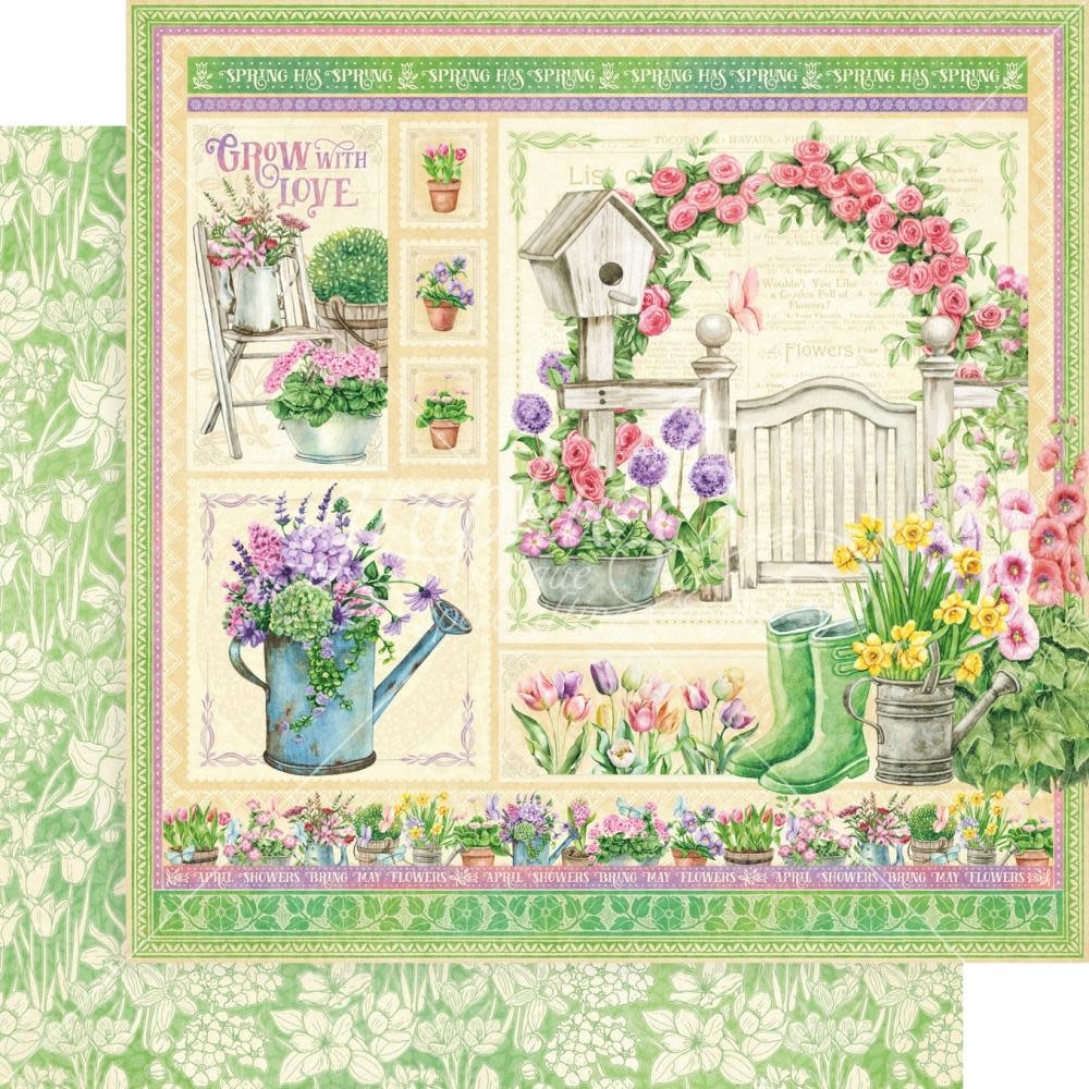 GRAPHIC 45 GRAPHIC 45 GROW WITH LOVE COLLECTION GROW WITH LOVE 12x12 CARDSTOCK