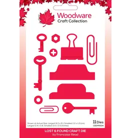 WOODWARE CRAFT COLLECTION WOODWARE FRANCOISE READ LOST & FOUND DIE SET