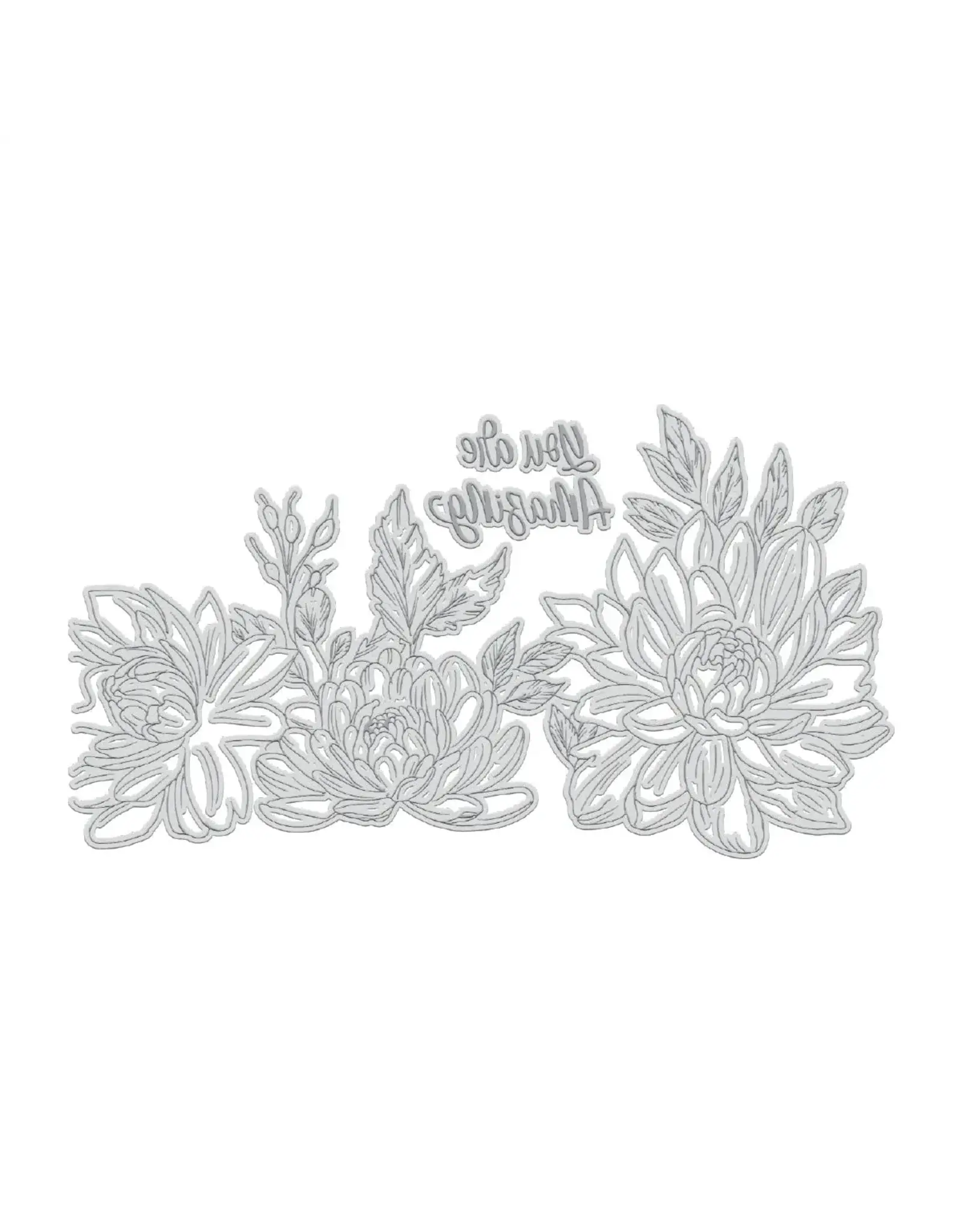 COUTURE CREATIONS COUTURE CREATIONS GARDEN OF EDEN COLLECTION YOU ARE AMAZING FLORAL LETTERPRESS PLATE
