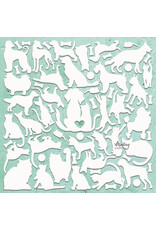 MINTAY MINTAY CHIPPIES - DECOR CATS & DOGS 12x12 CHIPBOARD