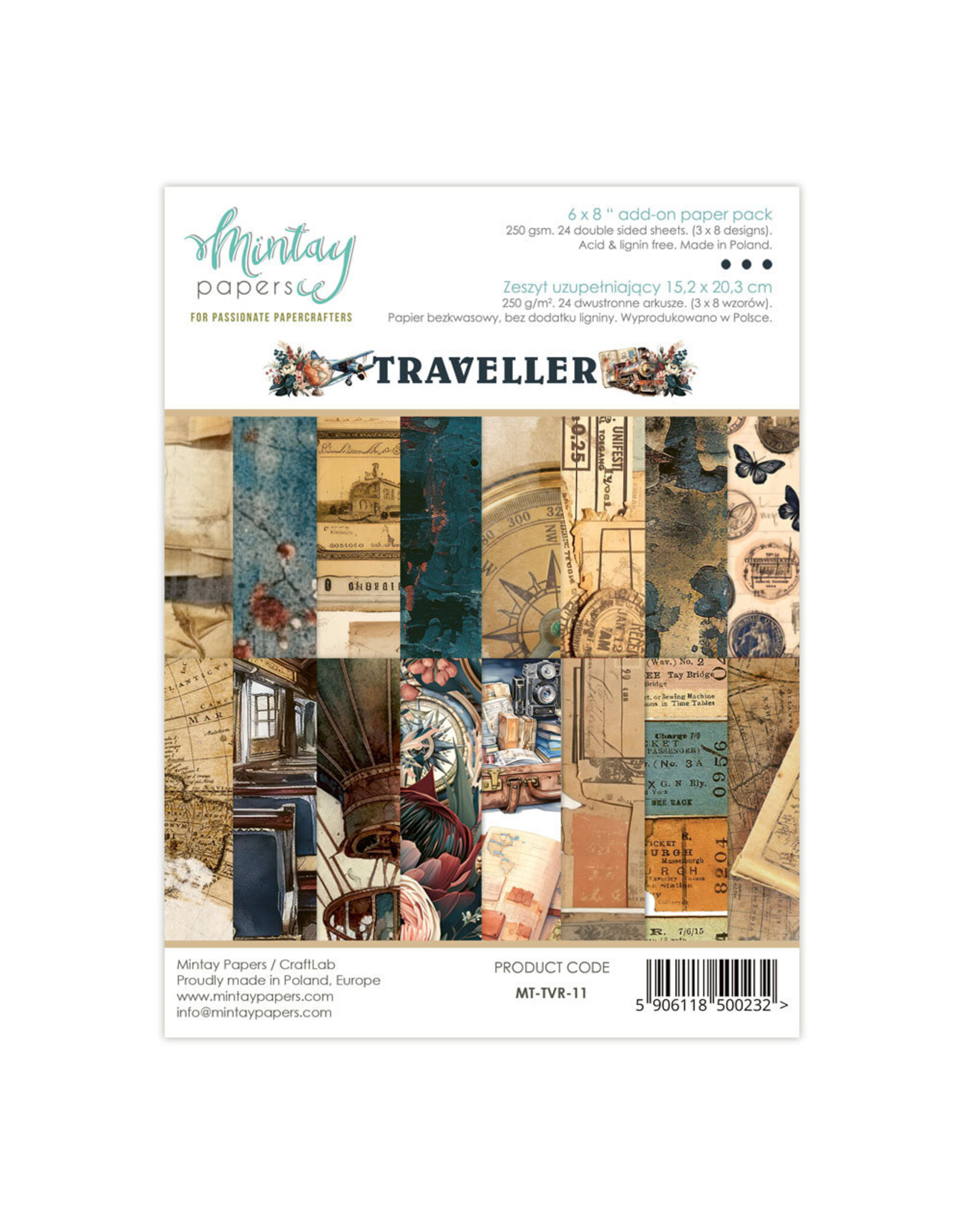 MINTAY MINTAY TRAVELLER 6x8 ADD-ON PAPER PAD 24 SHEETS