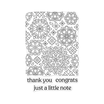 HERO ARTS HERO ARTS POLY CLEAR MANDALA FLOWER PATTERN CLEAR STAMP SET