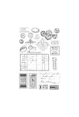HERO ARTS HERO ARTS POLY CLEAR VINTAGE POSTMARKS AND TICKETS CLEAR STAMP SET