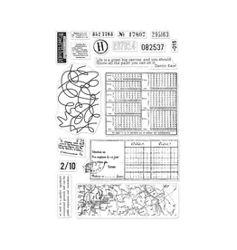 HERO ARTS HERO ARTS POLY CLEAR VINTAGE MAP AND LEDGER CLEAR STAMP SET