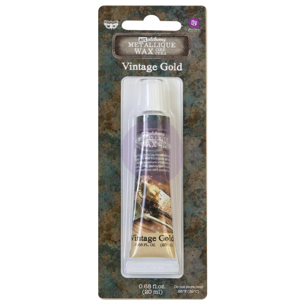 PRIMA PRIMA FINNABAIR ART ALCHEMY VINTAGE GOLD METALLIQUE WAX 20ML