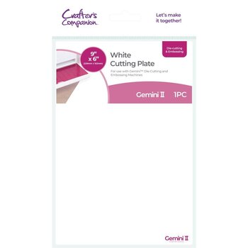 CRAFTERS COMPANION CRAFTERS COMPANION WHITE CUTTING PLATE FOR GEMINI II 6"X9"