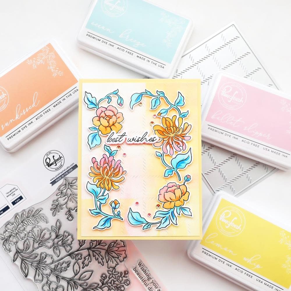 PINKFRESH PINKFRESH STUDIO BEST WISHES CLEAR STAMP SET