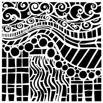 CRAFTERS WORKSHOP THE CRAFTER'S WORKSHOP CATHLIN LARSEN BUBBLE SWIRL 6x6 STENCIL