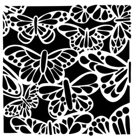 CRAFTERS WORKSHOP THE CRAFTERS WORKSHOP CATHLIN LARSEN BUTTERFLY BOUNTY 6x6 STENCIL