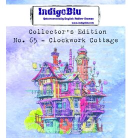 INDIGO BLU INDIGOBLU COLLECTOR'S EDITION NO. 65 CLOCKWORK COTTAGE CLING STAMP