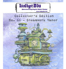 INDIGO BLU INDIGOBLU COLLECTOR'S EDITION NO. 66 STEAMWORK MANOR CLING STAMP