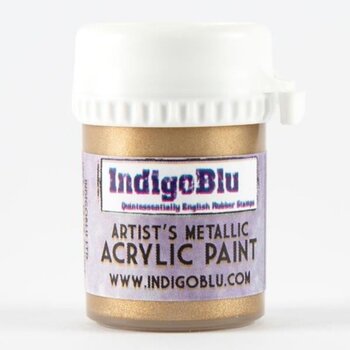 INDIGO BLU INDIGOBLU FOOL'S GOLD ARTIST'S METALLIC ACRYLIC PAINT 20ml