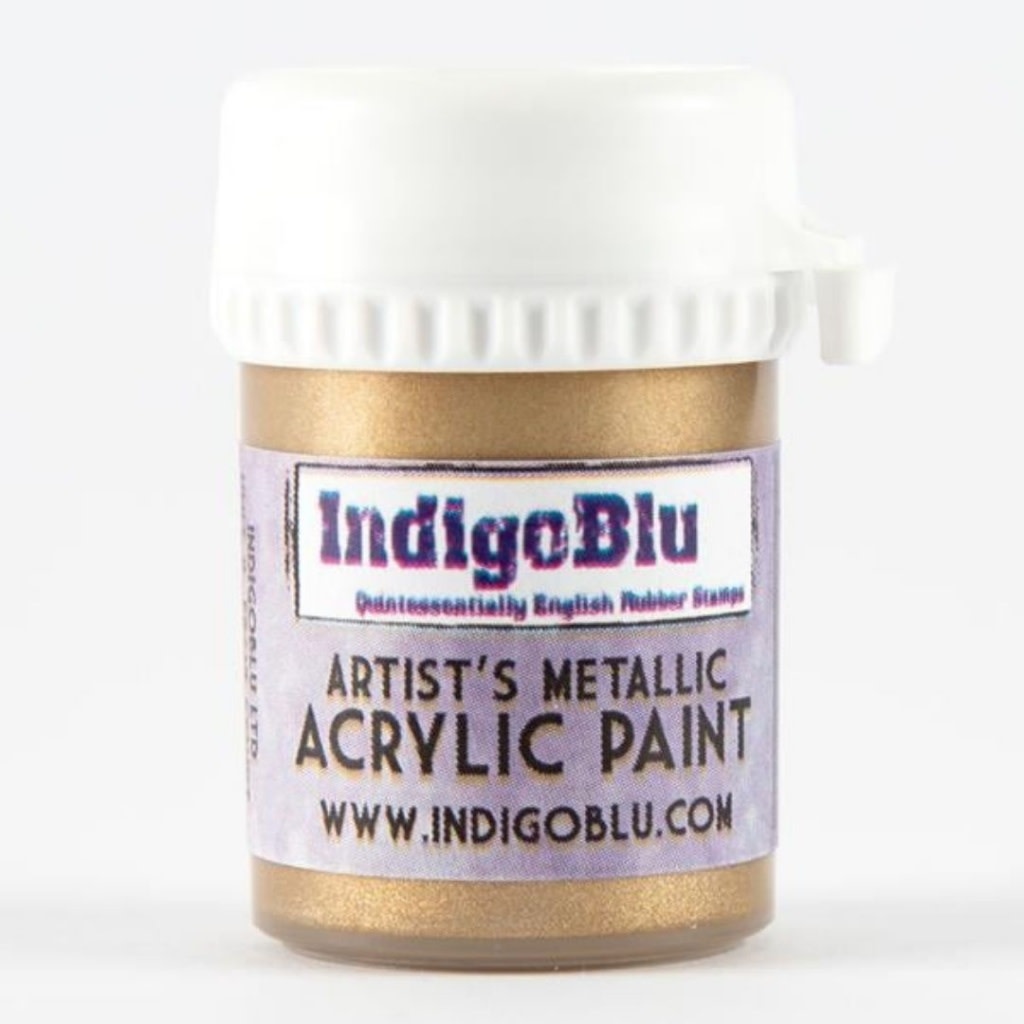INDIGO BLU INDIGOBLU FOOL'S GOLD ARTIST'S METALLIC ACRYLIC PAINT 20ml