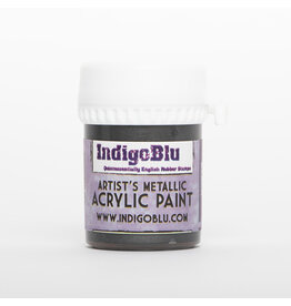 INDIGO BLU INDIGOBLU SHADOW BLACK ARTIST'S METALLIC ACRYLIC PAINT 20ml