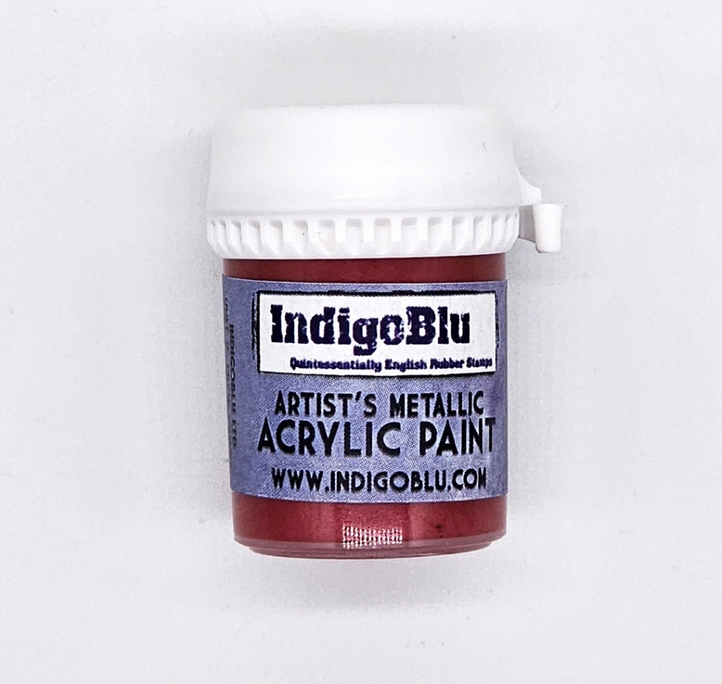 INDIGO BLU INDIGOBLU QUEEN OF HEARTS ARTIST'S METALLIC ACRYLIC PAINT 20ml