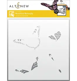 ALTENEW ALTENEW BEAUTIFUL BUTTERFLY SIMPLE COLORING 6x6 STENCIL