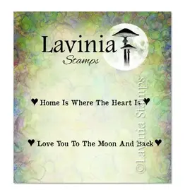 LAVINIA STAMPS LAVINIA WORDS FROM THE HEART CLEAR STAMP SET