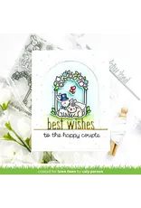 LAWN FAWN LAWN FAWN BEST WISHES LINE BORDER DIE