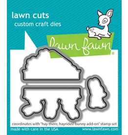 LAWN FAWN LAWN FAWN HAY THERE, HAYRIDES! BUNNY ADD-ON DIE SET