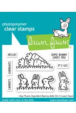 LAWN FAWN LAWN FAWN HAY THERE, HAYRIDES! BUNNY ADD-ON CLEAR STAMP SET
