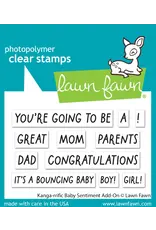 LAWN FAWN LAWN FAWN KANGA-RRIFIC BABY SENTIMENT ADD-ON CLEAR STAMP SET