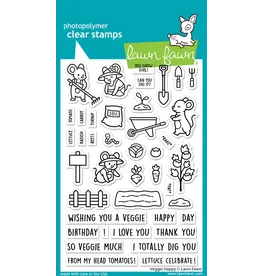 LAWN FAWN LAWN FAWN VEGGIE HAPPY CLEAR STAMP SET