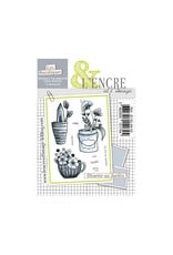 L'ENCRE ET L'IMAGE L'ENCRE ET L'IMAGE LES BUCOLIQUES DINETTE AU JARDIN A6 CLEAR STAMP SET