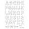 MES P'TITS CISEAUX MES P'TITS CISEAUX COLLECTION VERTICALITÉ ALPHABET CONTOURS CLEAR STAMP SET